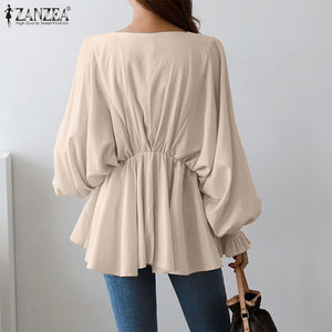 Long Sleeve Ruffle Blouse