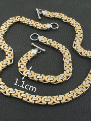 Load image into Gallery viewer, Stainless Steel Necklace &amp; Bracelet
