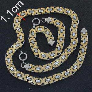 Stainless Steel Necklace & Bracelet