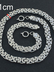 Load image into Gallery viewer, Stainless Steel Necklace &amp; Bracelet
