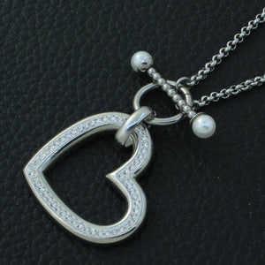 Stainless Steel Heart Pendant Necklace