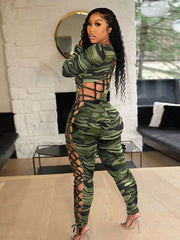 Load image into Gallery viewer, Asymmetrical Lace-Up Jumpsuit
