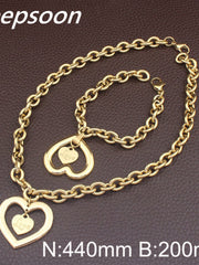 Load image into Gallery viewer, Stainless Steel Necklace &amp; Bracelet
