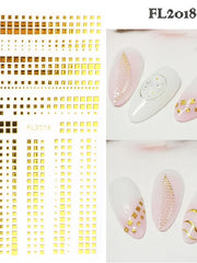 Load image into Gallery viewer, Gold Nail Line Sticker
