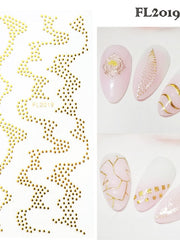 Load image into Gallery viewer, Gold Nail Line Sticker
