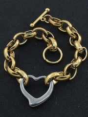 Load image into Gallery viewer, Stainless Steel Heart Bracelet
