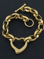 Load image into Gallery viewer, Stainless Steel Heart Bracelet
