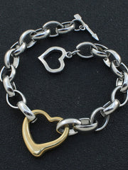 Load image into Gallery viewer, Stainless Steel Heart Bracelet
