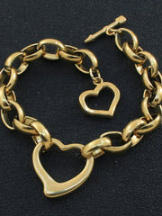 Load image into Gallery viewer, Stainless Steel Heart Bracelet
