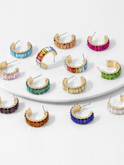 Load image into Gallery viewer, Multi-Color Crystal Earrings
