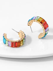 Load image into Gallery viewer, Multi-Color Crystal Earrings
