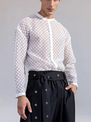 Load image into Gallery viewer, Sheet Polka Dot Shirts &amp; Shorts Set
