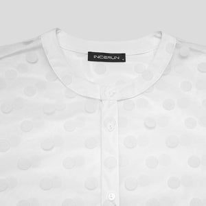 Sheet Polka Dot Shirts & Shorts Set