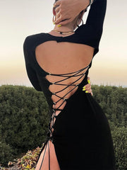 Load image into Gallery viewer, Long Sleeves Exotic Dress
