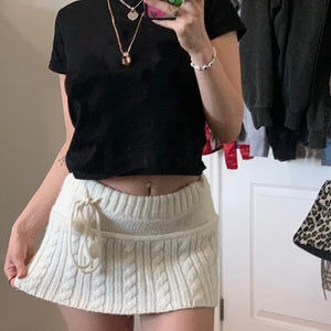 Knitted Mini Skirt