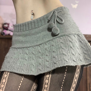 Knitted Mini Skirt