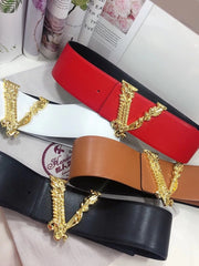 Load image into Gallery viewer, V Letter Buckle Belt
