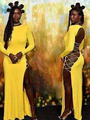 Load image into Gallery viewer, Long Sleeves Exotic Dress
