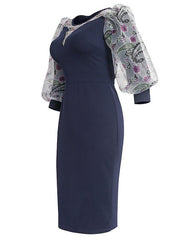 Load image into Gallery viewer, Long Sleeve Chiffon Dress
