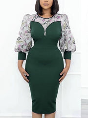 Load image into Gallery viewer, Long Sleeve Chiffon Dress
