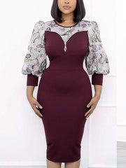 Load image into Gallery viewer, Long Sleeve Chiffon Dress
