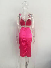 Load image into Gallery viewer, Two Piece Set (Top and Skirt)
