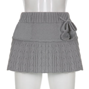 Knitted Mini Skirt