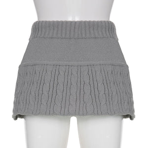 Knitted Mini Skirt