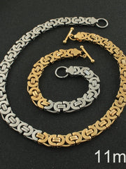 Load image into Gallery viewer, Stainless Steel Necklace &amp; Bracelet
