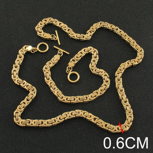 Stainless Steel Necklace & Bracelet