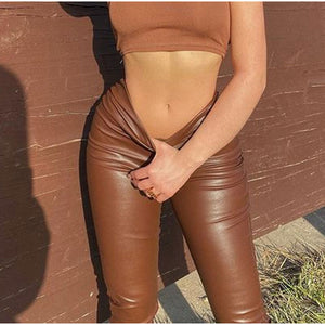 Faux Leather Pants