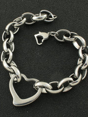 Load image into Gallery viewer, Stainless Steel Heart Bracelet
