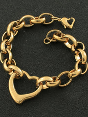 Load image into Gallery viewer, Stainless Steel Heart Bracelet
