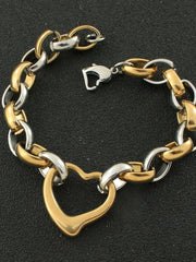 Load image into Gallery viewer, Stainless Steel Heart Bracelet

