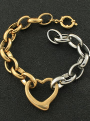 Load image into Gallery viewer, Stainless Steel Heart Bracelet
