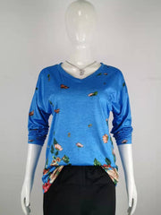 Load image into Gallery viewer, Long Sleeves V-Neck T-Shirt
