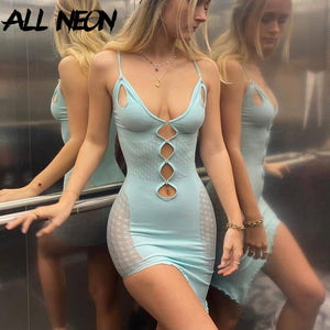 Hollow Out Bodycon Mini Dress