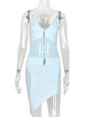 Load image into Gallery viewer, Hollow Out Bodycon Mini Dress

