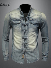 Load image into Gallery viewer, Long Sleeve Denim Jacket
