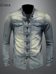 Load image into Gallery viewer, Long Sleeve Denim Jacket
