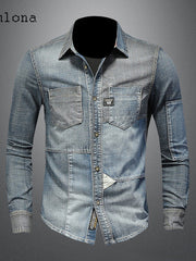 Load image into Gallery viewer, Long Sleeve Denim Jacket
