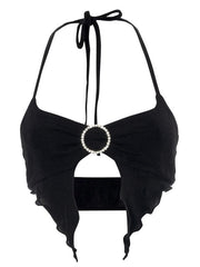 Load image into Gallery viewer, Black Crop Top
