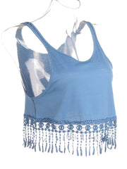 Load image into Gallery viewer, Tassel Crop Top
