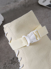 Load image into Gallery viewer, Chunky Heels Canvas Boots
