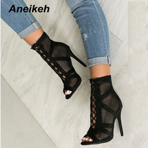 Mesh High Heel