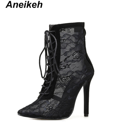 Mesh High Heel