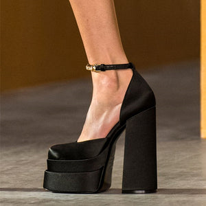 Chunky High Heel Shoes