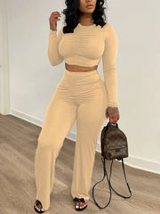 Load image into Gallery viewer, Ruched Front Two-Piece Set
