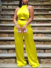 Load image into Gallery viewer, Sleeveless Satin Top &amp; Pants
