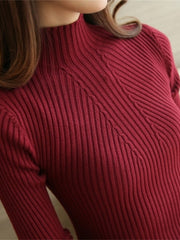 Load image into Gallery viewer, Turtleneck Knitted Sweater
